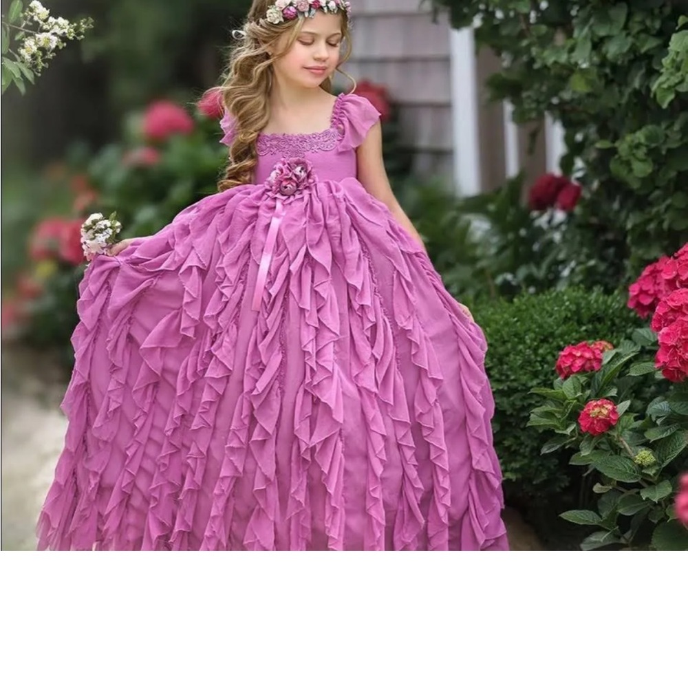 Dollcake Frothy Frock Dress-Raspberry Sherbet, sz 8 & 14 (14sold)